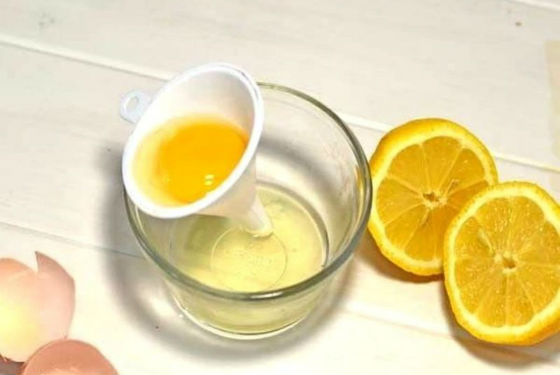 Белковая маска с лимоном для жирной кожи