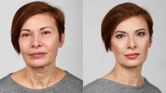 Пример омолаживающего визажа с лифтинговым эффектом