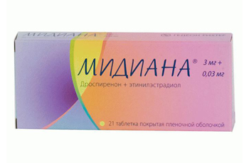 Противозачаточные таблетки Мидиана, применение, противопоказания, побочные действия